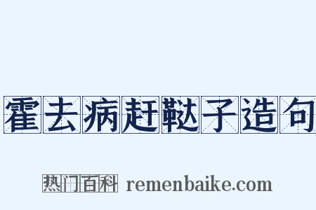 霍去病赶鞑子造句是什么意思的图片